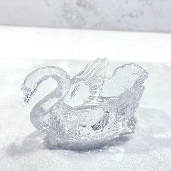Cambridge Glass Company Other - Miniature Glass Swan Vintage Crystal Signed Cambridge Glass Co Perfect Condition